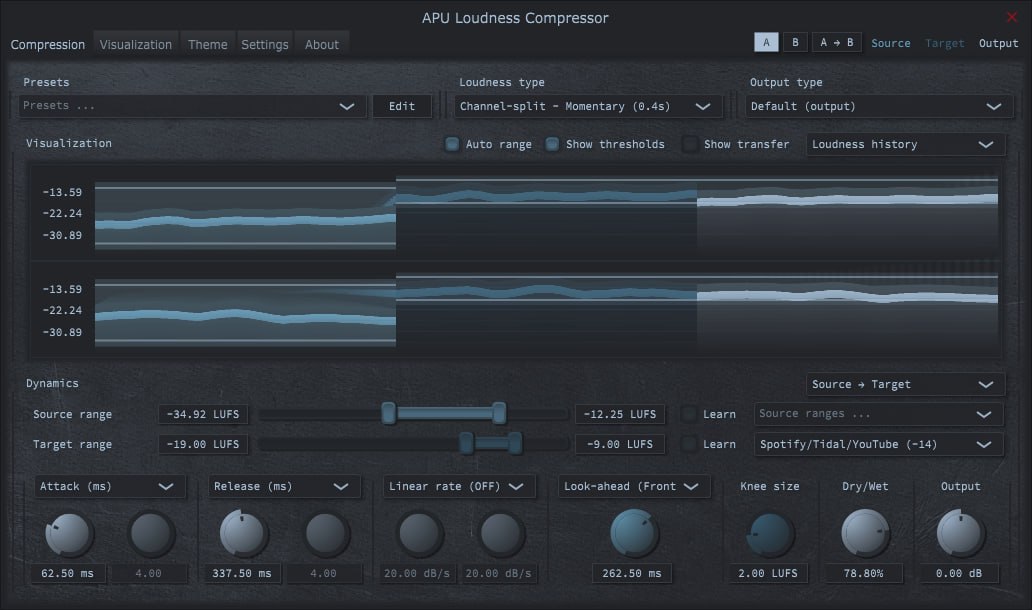 Apu loudness compressor