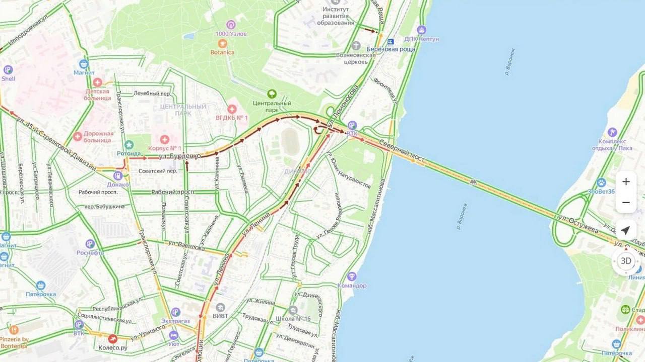 Карта воронеж ул. Воронеж ул 9 января на карте. Северный мост Воронеж на карте. 9 Января Воронеж на карте