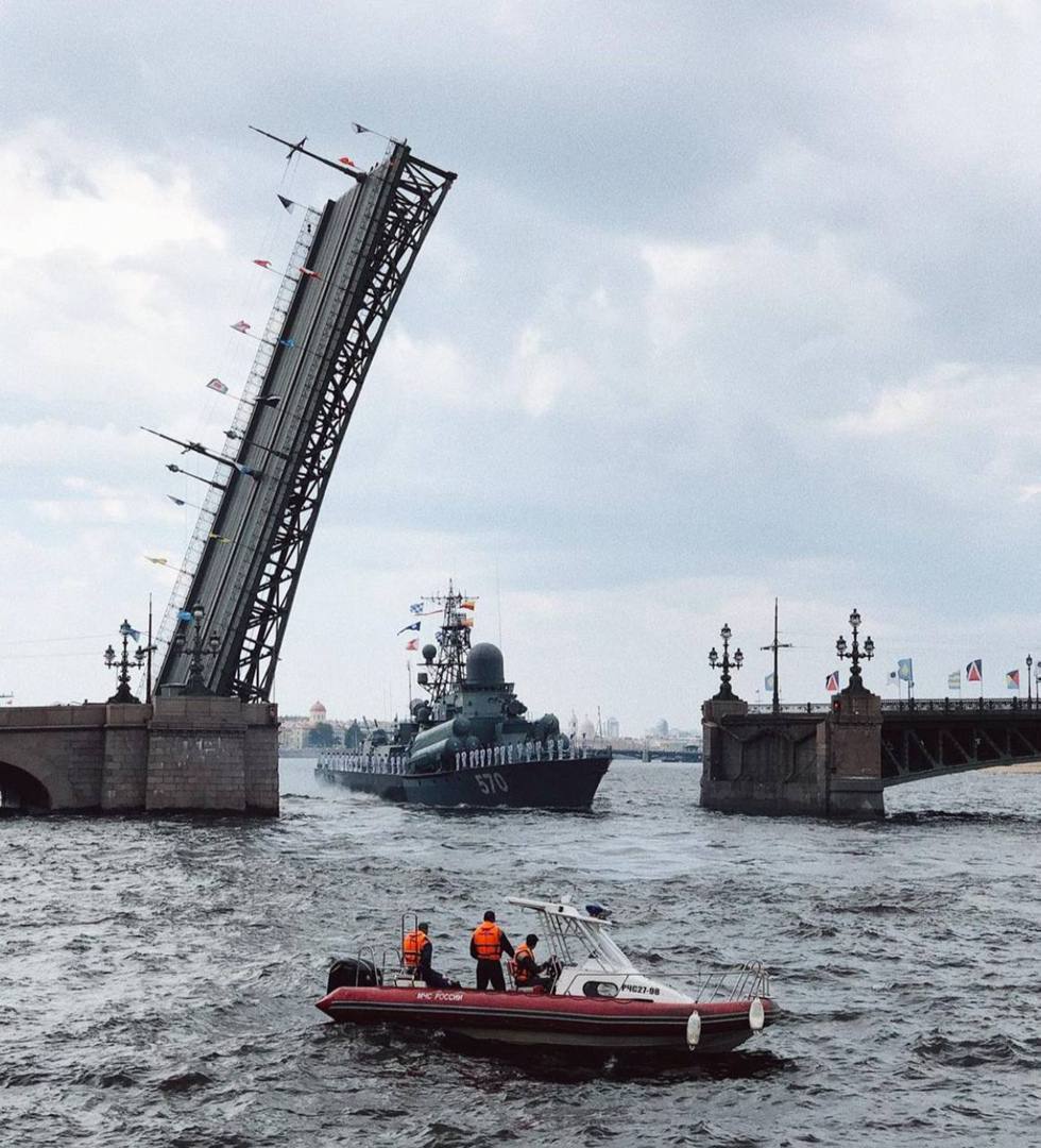 Морской Парад В Санкт Петербурге Фото