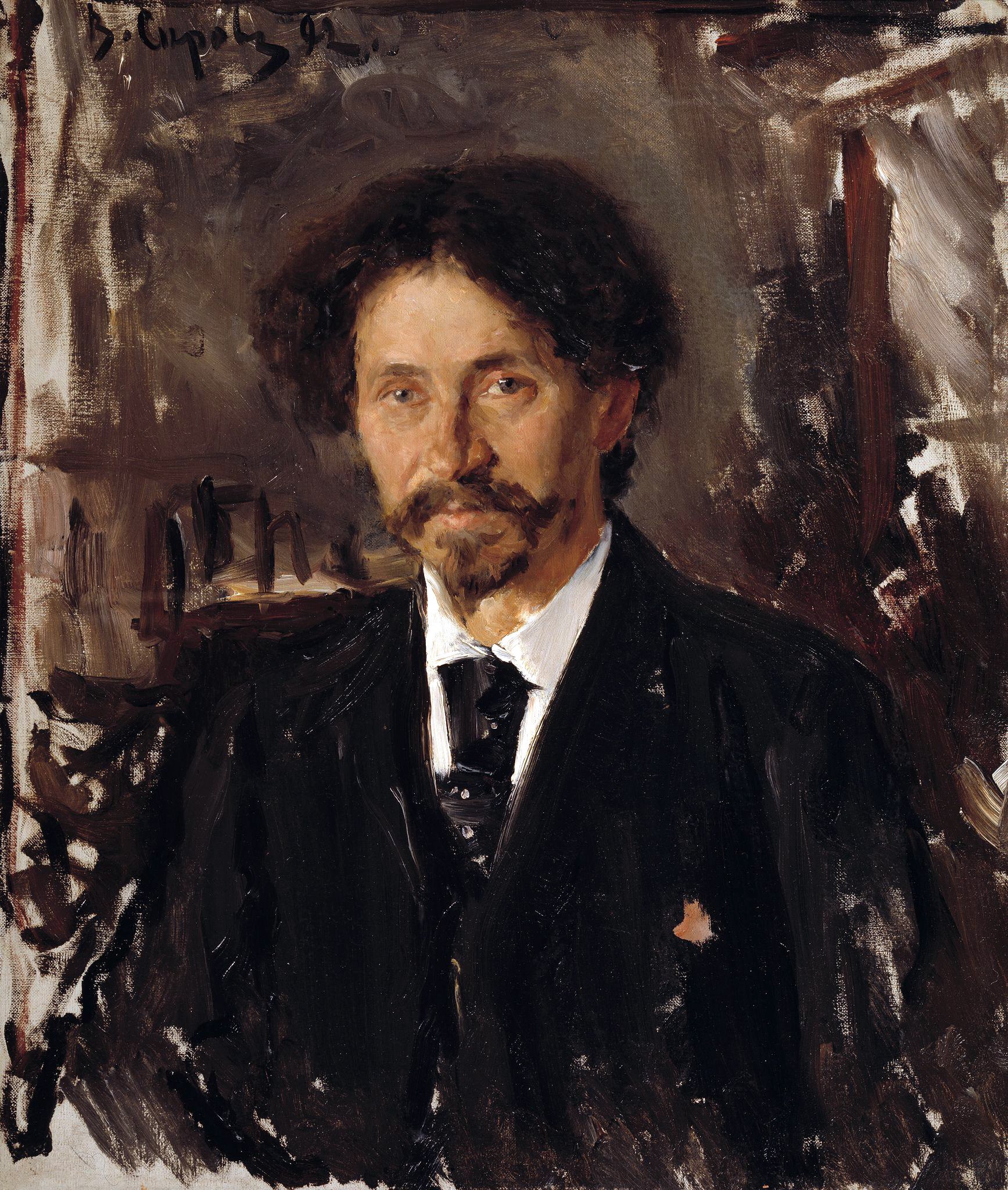 Портреты кисти репина. Валентин Серов (1865-1911). Илья Ефимович Репин (1844—1930). Портрет Ильи Репина Серов. Валентин Серов портрет Репина.